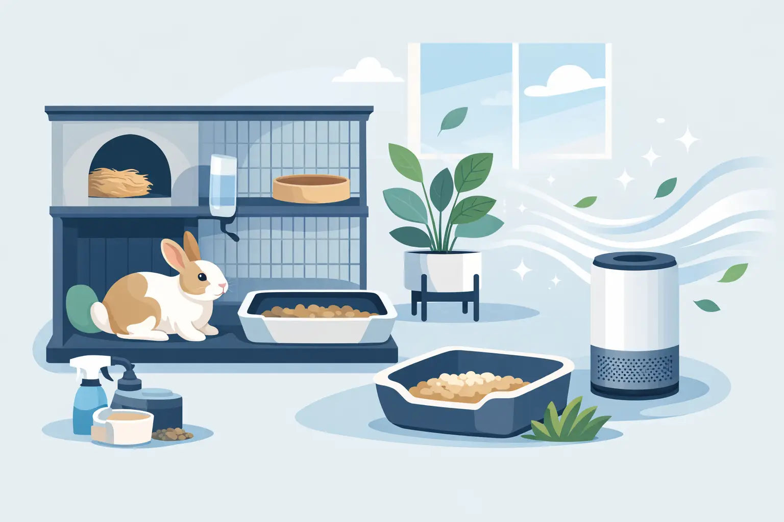 Best Rabbit Setup for Odor Control