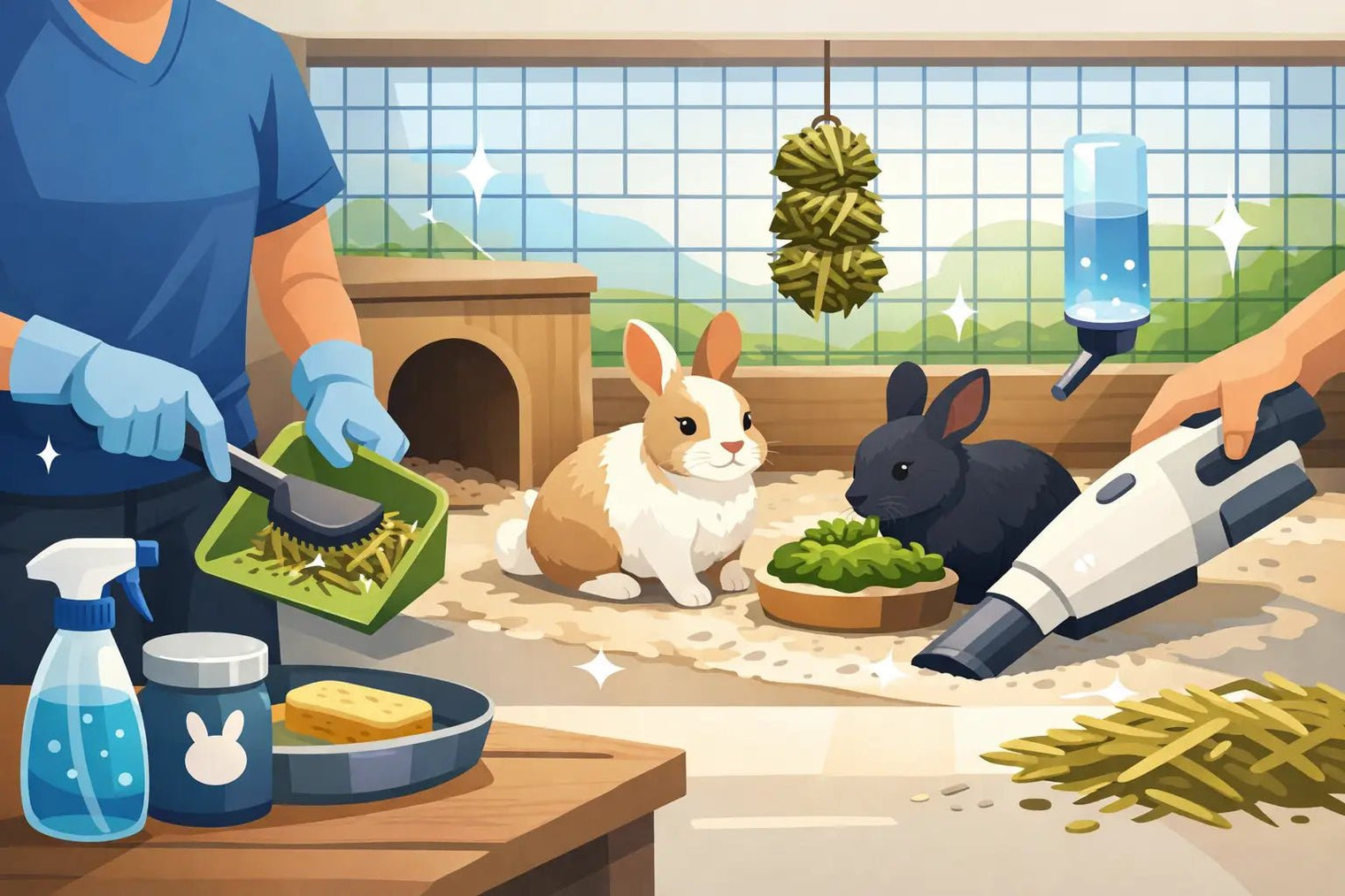 How to Keep Rabbit Enclosure Cleaner - LavieLoo Store