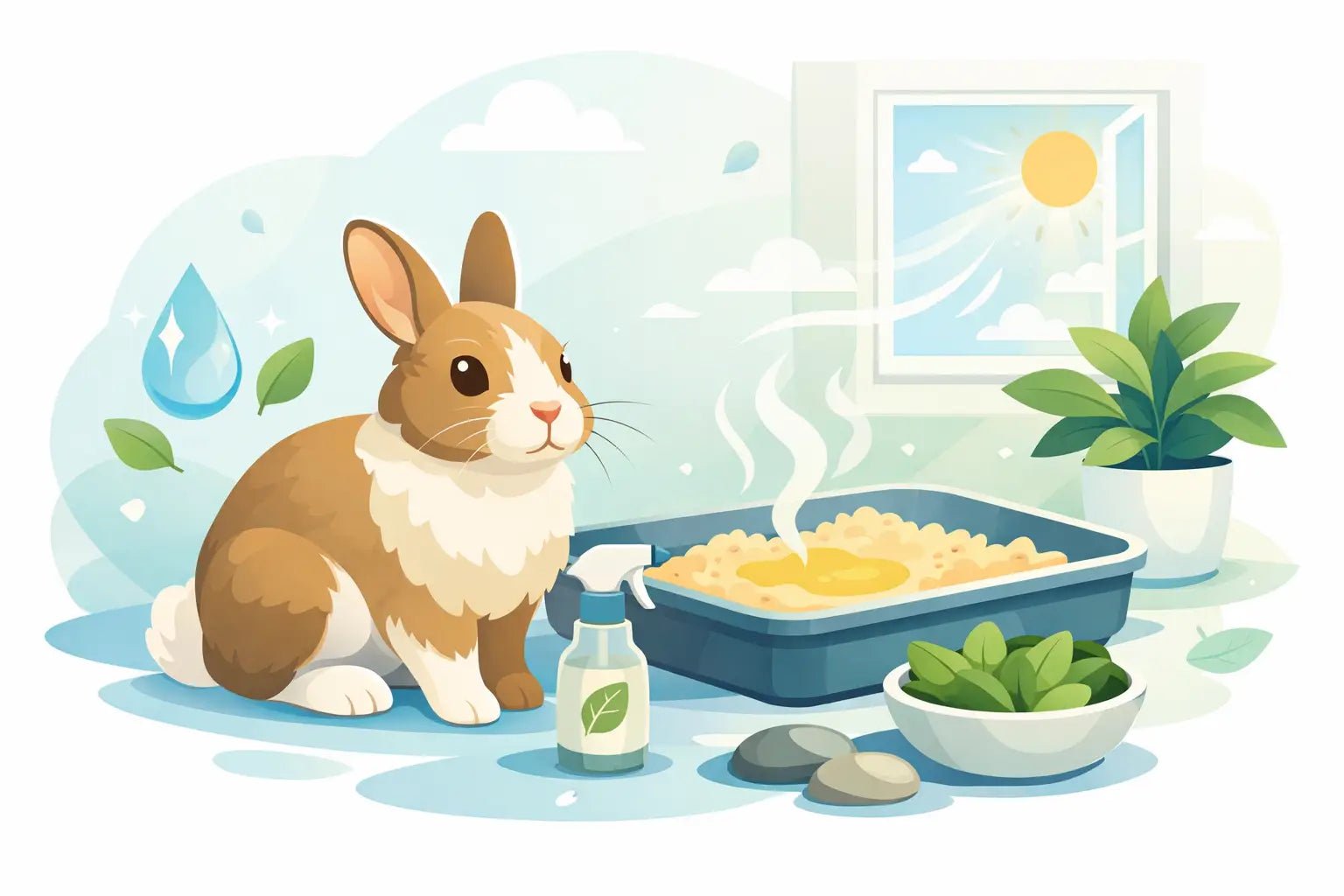 How to Reduce Rabbit Urine Odor Naturally - LavieLoo Store