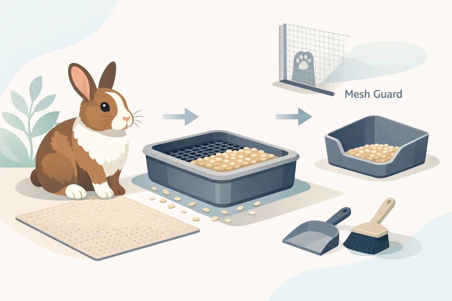 How to Stop Rabbit Litter Scattering - LavieLoo Store