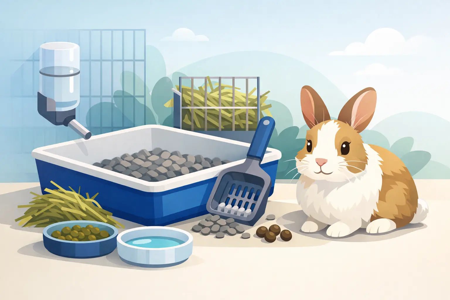 Non Absorbent Rabbit Litter Pan Guide - LavieLoo Store