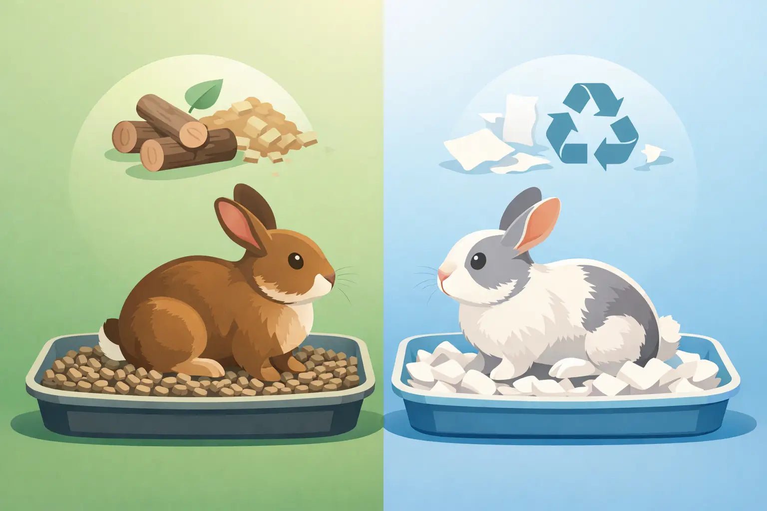 Pellet Litter vs Paper Rabbit Bedding - LavieLoo Store