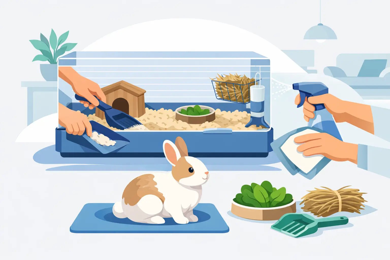 Rabbit Habitat Maintenance Guide for Clean Homes - LavieLoo Store