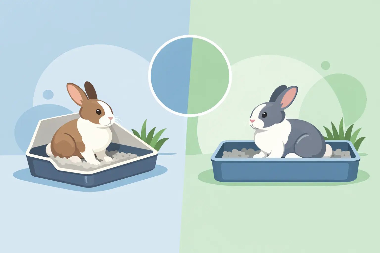 Rabbit Litter Box Corner vs Rectangular - LavieLoo Store