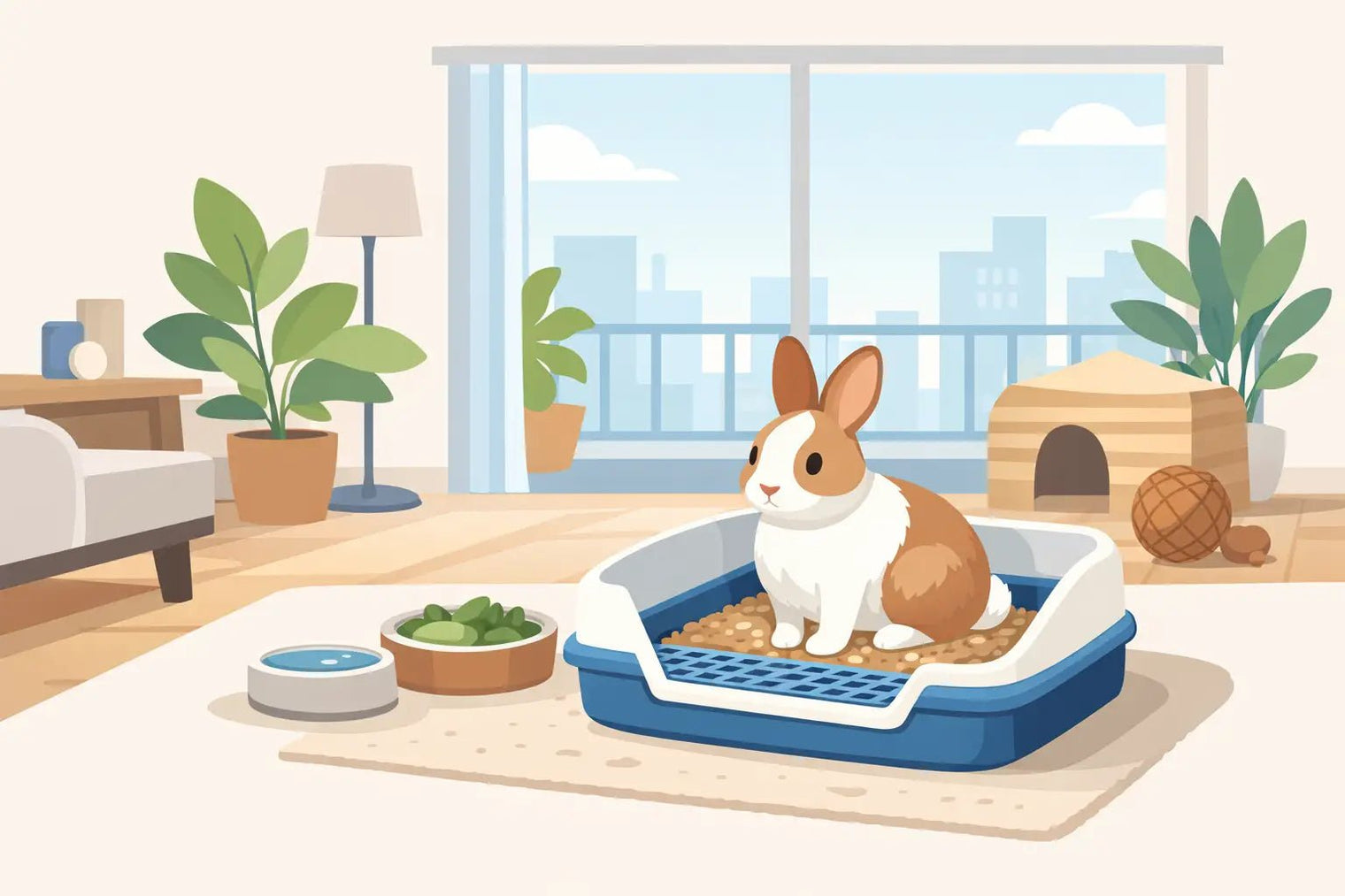 Rabbit Litter Box for Apartment Living - LavieLoo Store