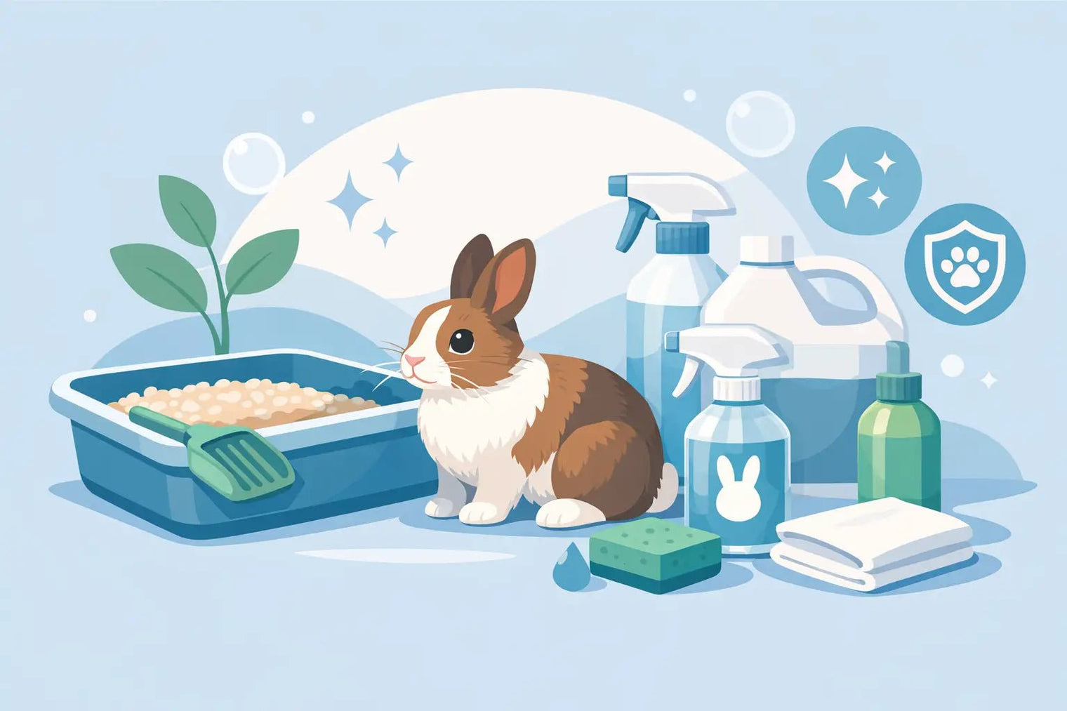 Rabbit Litter Box Safe Disinfectant Options - LavieLoo Store