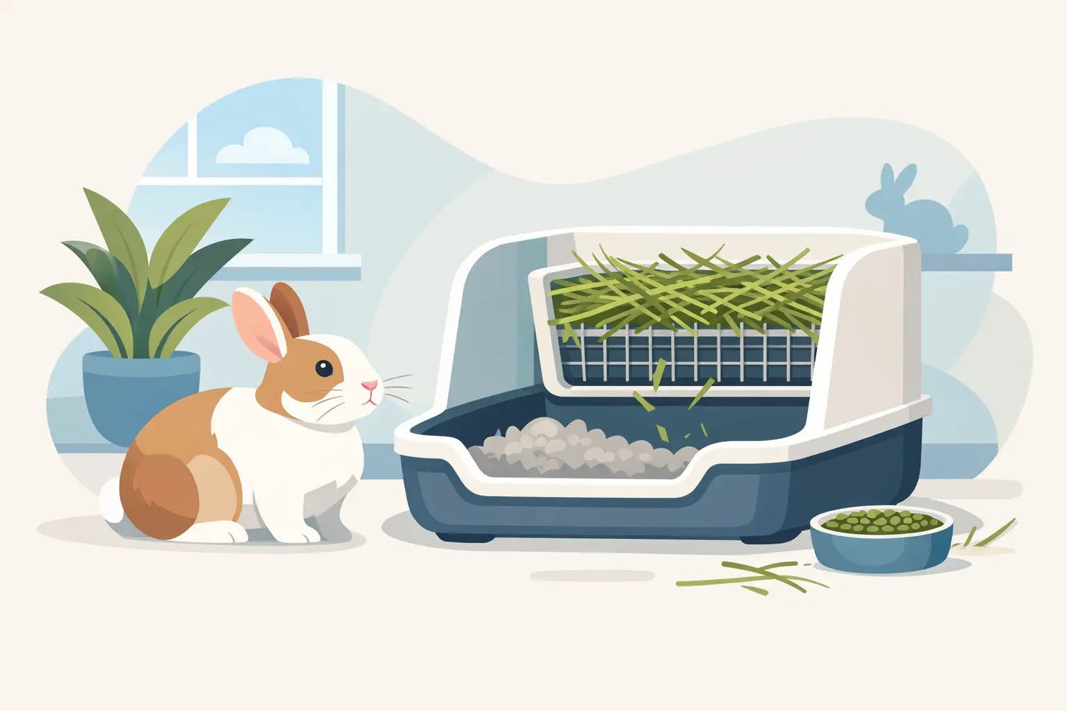 Rabbit Litter Box That Keeps Hay Clean - LavieLoo Store
