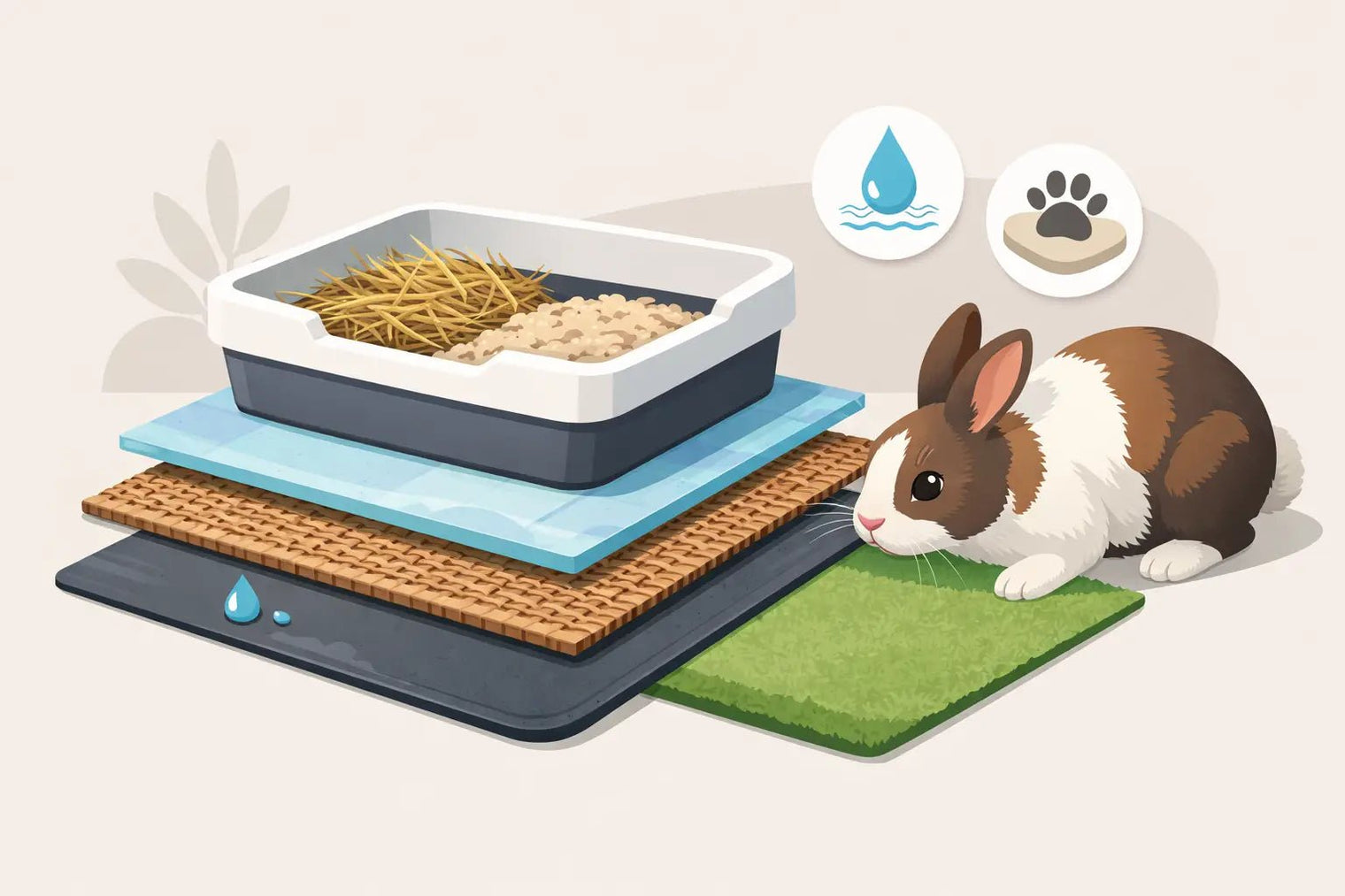 What to Put Under Rabbit Litter Box - LavieLoo Store