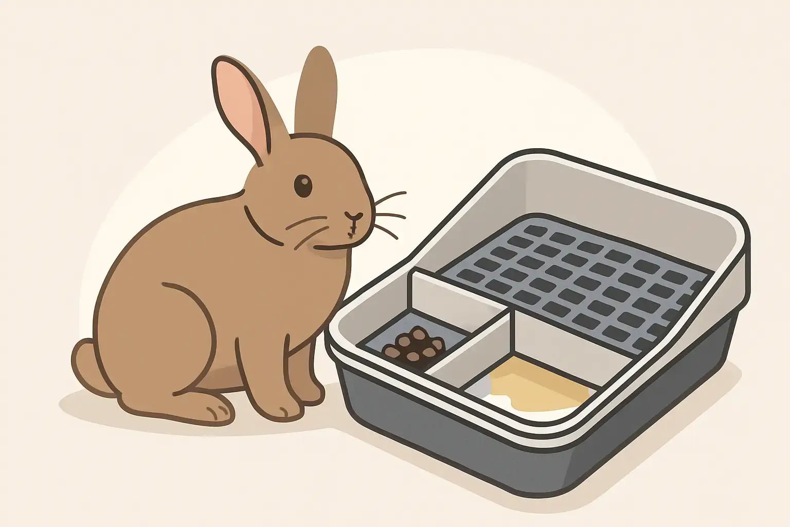 Why Your Rabbit Litter Box Should Separate Pee and Poo - LavieLoo Store